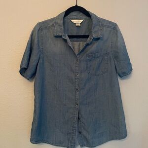 Christopher & Banks Light Blue Casual Button Down Shirt